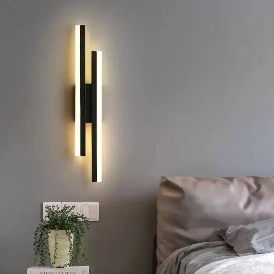 Lyra LED φωτιστικό τοίχου, 18W, Ακρυλικό, Μαύρο Λευκό Εσωτερικό φωτιστικό τοίχου Προεπιλεγμένος τίτλος Alessandro Design