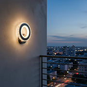 Φωτιστικό τοίχου NOVA Rotonda LED, 16W, Μαύρο & ανοξείδωτο ατσάλι, Ζεστό/Ψυχρό/Ουδέτερο φως Φωτιστικά τοίχου εσωτερικού χώρου Προεπιλεγμένος τίτλος Alessandro Design