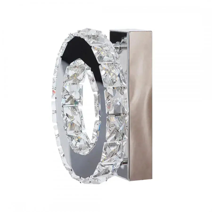 Crystal LED πολυέλαιος MAJORA 8W, Διάμετρος 20cm, Κρύο/Ζεστό/Ουδέτερο φως, Γυαλιστερό Chrome Crystal LED Chandeliers Προεπιλεγμένος τίτλος Alessandro Design