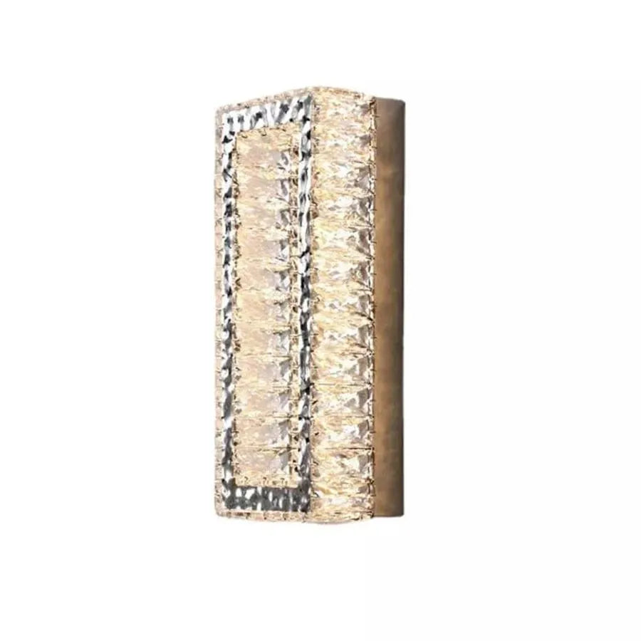 Φωτιστικό τοίχου LED Crystal Mefisto 24W Ασημί Φώτα τοίχου εσωτερικού χώρου Προεπιλεγμένος τίτλος Alessandro Design