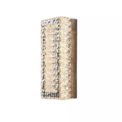 Φωτιστικό τοίχου LED Crystal Mefisto 24W Ασημί Φώτα τοίχου εσωτερικού χώρου Προεπιλεγμένος τίτλος Alessandro Design