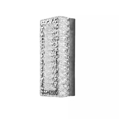Φωτιστικό τοίχου LED Crystal Mefisto 24W Ασημί Φώτα τοίχου εσωτερικού χώρου Προεπιλεγμένος τίτλος Alessandro Design