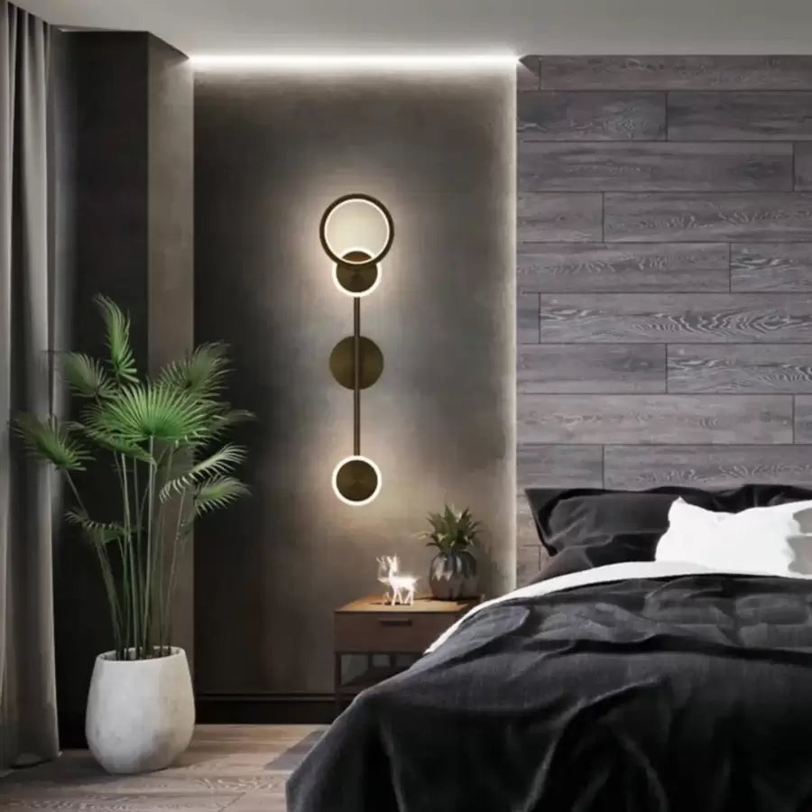 Επιτοίχιο φωτιστικό LED Rilenetto 24W Μαύρο Φωτιστικά τοίχου εσωτερικού χώρου Προεπιλεγμένος τίτλος Alessandro Design