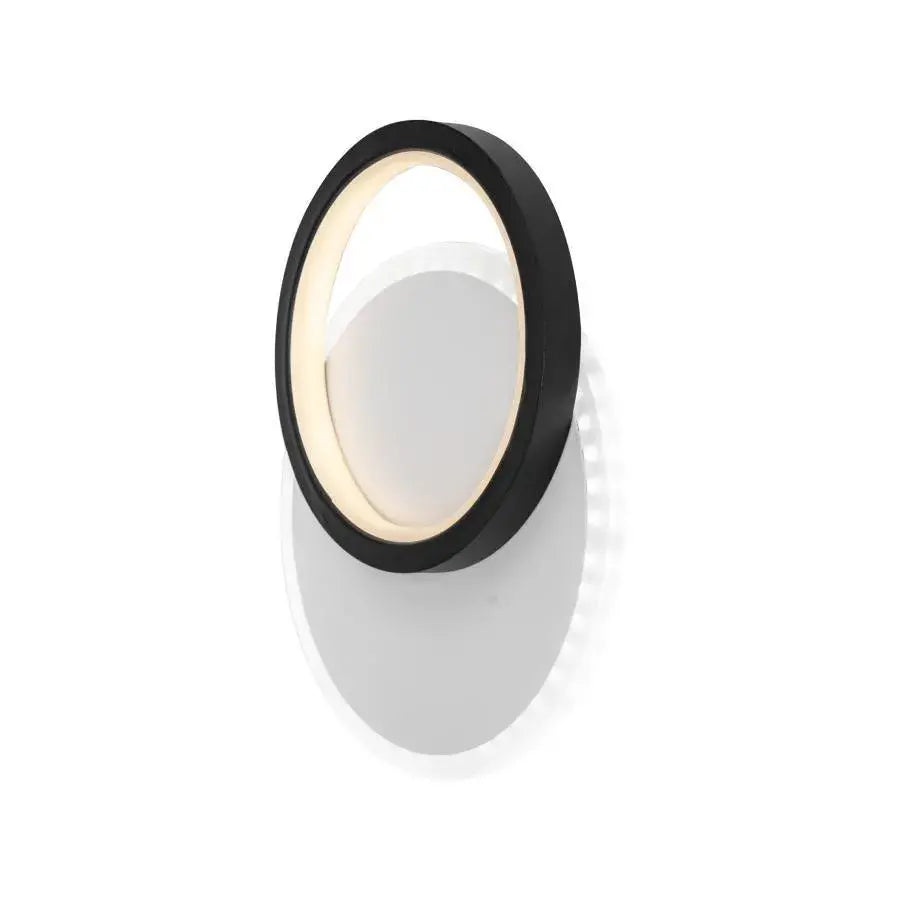 Φωτιστικό τοίχου SMALON LED 26W, 2 κύκλοι, Κρύο/Ζεστό/Ουδέτερο φως, Μαύρο Λευκό LED Πολυέλαιος Προεπιλεγμένος τίτλος Alessandro Design