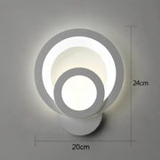 Urbanist φωτιστικό τοίχου LED 19W Στρογγυλό Κρύο/Ζεστό/Ουδέτερο φως Ακρυλικό και λευκό μεταλλικό εσωτερικό φωτιστικό τοίχου Προεπιλεγμένος τίτλος Alessandro Design