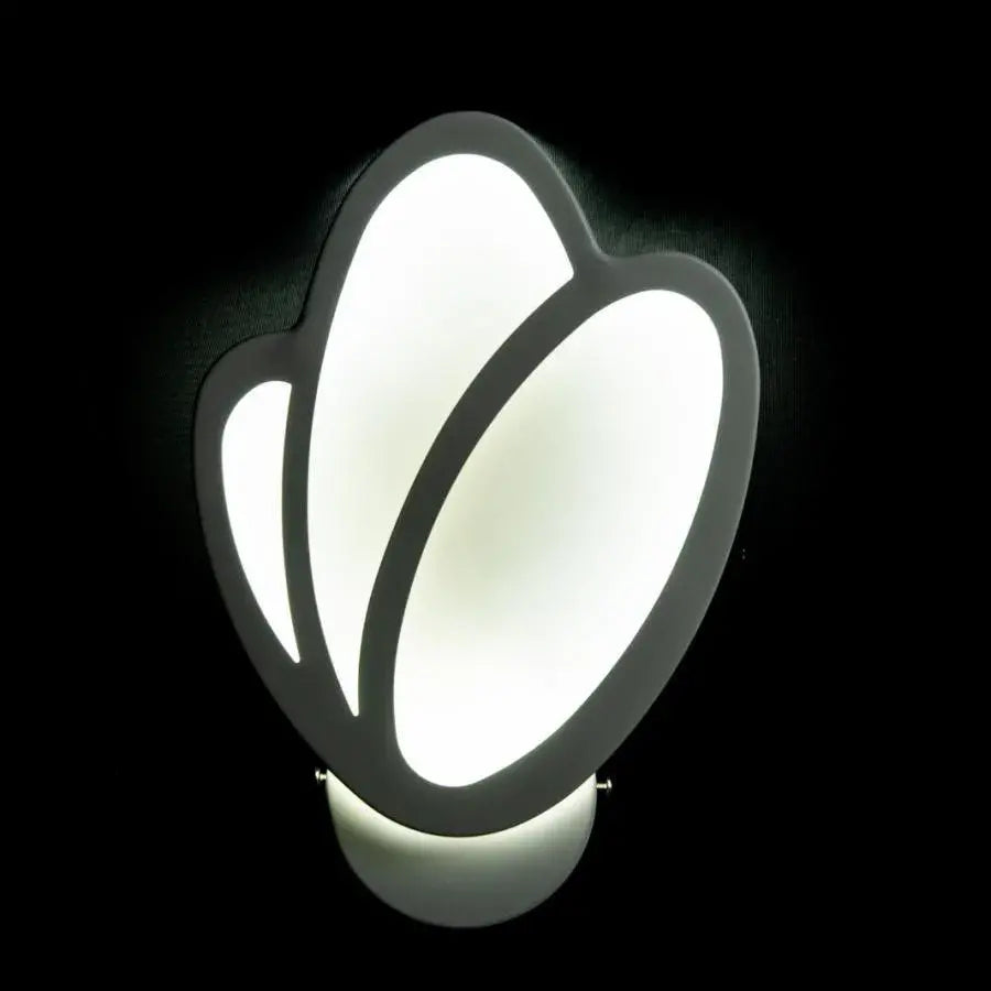 Φωτιστικό τοίχου Tulip LED 15W, Κρύο/Ζεστό/Ουδέτερο φως 3000K/4000K/6000K, Λευκά, μεταλλικά και ακρυλικά φώτα τοίχου εσωτερικού χώρου Προεπιλεγμένος τίτλος Alessandro Design