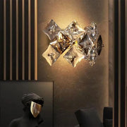 Επιτοίχιο φωτιστικό Yasmina 2xE14, Metal and Crystal, Chrome Φώτα τοίχου εσωτερικού χώρου Προεπιλεγμένος τίτλος Alessandro Design