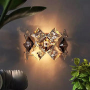 Επιτοίχιο φωτιστικό Yasmina 2xE14, Metal and Crystal, Chrome Φώτα τοίχου εσωτερικού χώρου Προεπιλεγμένος τίτλος Alessandro Design