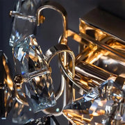 Επιτοίχιο φωτιστικό Yasmina 2xE14, Metal and Crystal, Chrome Φώτα τοίχου εσωτερικού χώρου Προεπιλεγμένος τίτλος Alessandro Design