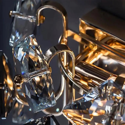 Επιτοίχιο φωτιστικό Yasmina 2xE14, Metal and Crystal, Chrome Φώτα τοίχου εσωτερικού χώρου Προεπιλεγμένος τίτλος Alessandro Design