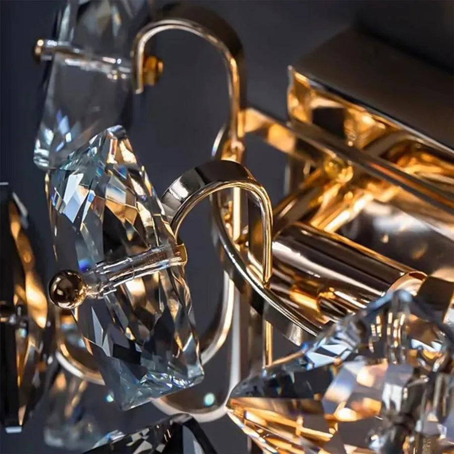 Επιτοίχιο φωτιστικό Yasmina 2xE14, Metal and Crystal, Chrome Φώτα τοίχου εσωτερικού χώρου Προεπιλεγμένος τίτλος Alessandro Design