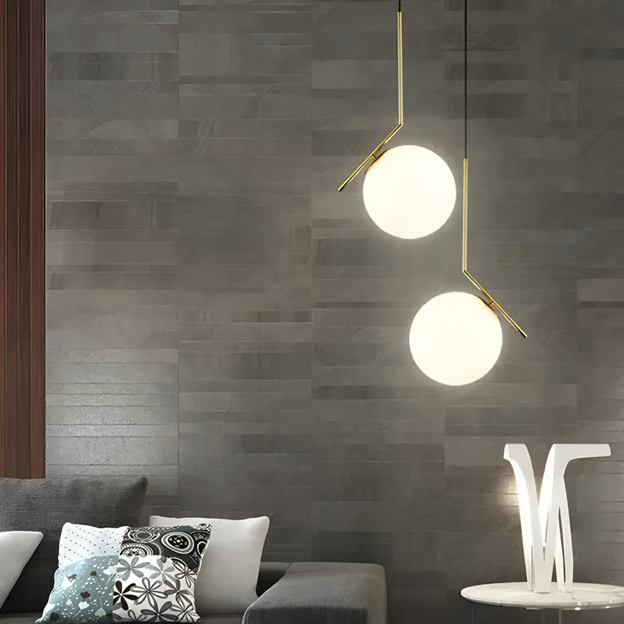Πολυέλαιος LOFT Haven, 1x E27, Golden White, Metal, Ρυθμιζόμενο ύψος, Modern Modern Chandeliers Προεπιλεγμένος τίτλος Alessandro Design