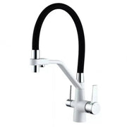 Βρύση κουζίνας με 3 βρύσες Flexible Faucet Sanitary Brass White - Black Kitchen Faucets Προεπιλεγμένος τίτλος Alessandro Design