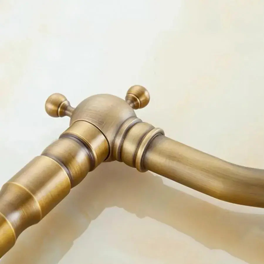 Βρύση κουζίνας Swan Neck, Metal, Antique Gold, OD/2047 Kitchen Faucets Προεπιλεγμένος τίτλος Alessandro Design