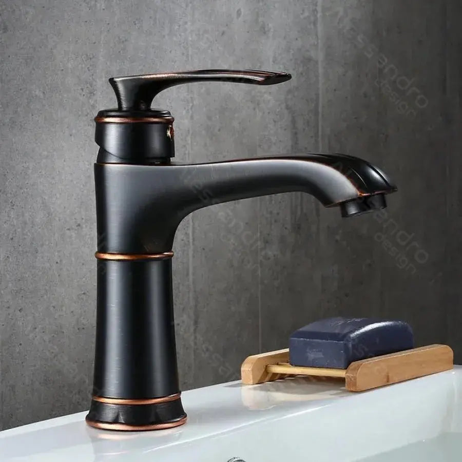 Βρύση νεροχύτη, Μεταλλικό, Μαύρο, OD01/B Bathroom Faucets Προεπιλεγμένος τίτλος Alessandro Design
