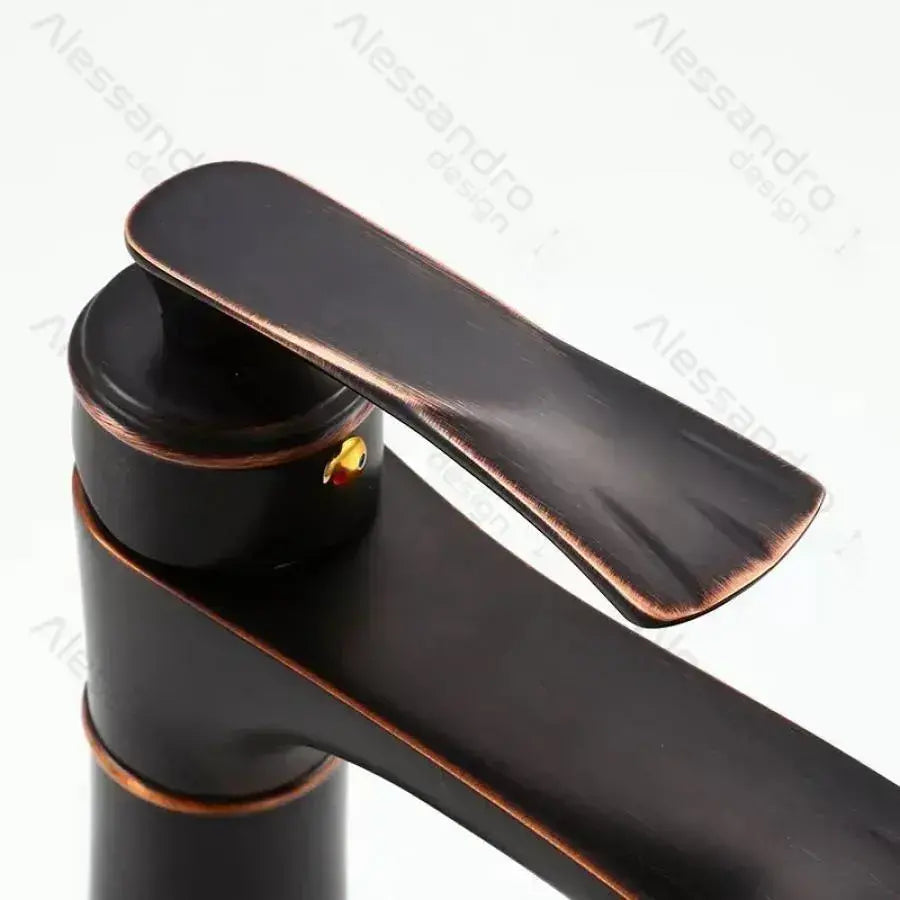 Βρύση νεροχύτη, Μεταλλικό, Μαύρο, OD01/B Bathroom Faucets Προεπιλεγμένος τίτλος Alessandro Design