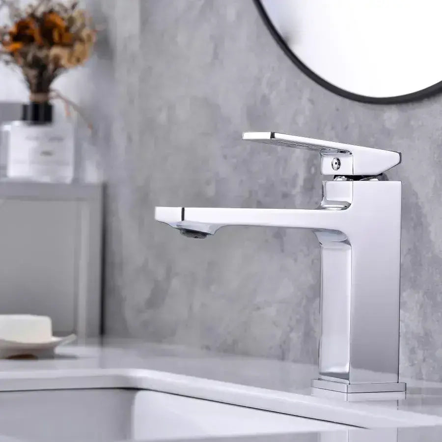 Βρύση λεκάνης, Brass, Satin, 9807 Bathroom Faucets Προεπιλεγμένος τίτλος Alessandro Design