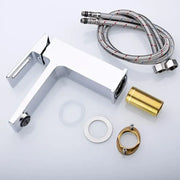 Βρύση λεκάνης, Brass, Satin, 9807 Bathroom Faucets Προεπιλεγμένος τίτλος Alessandro Design