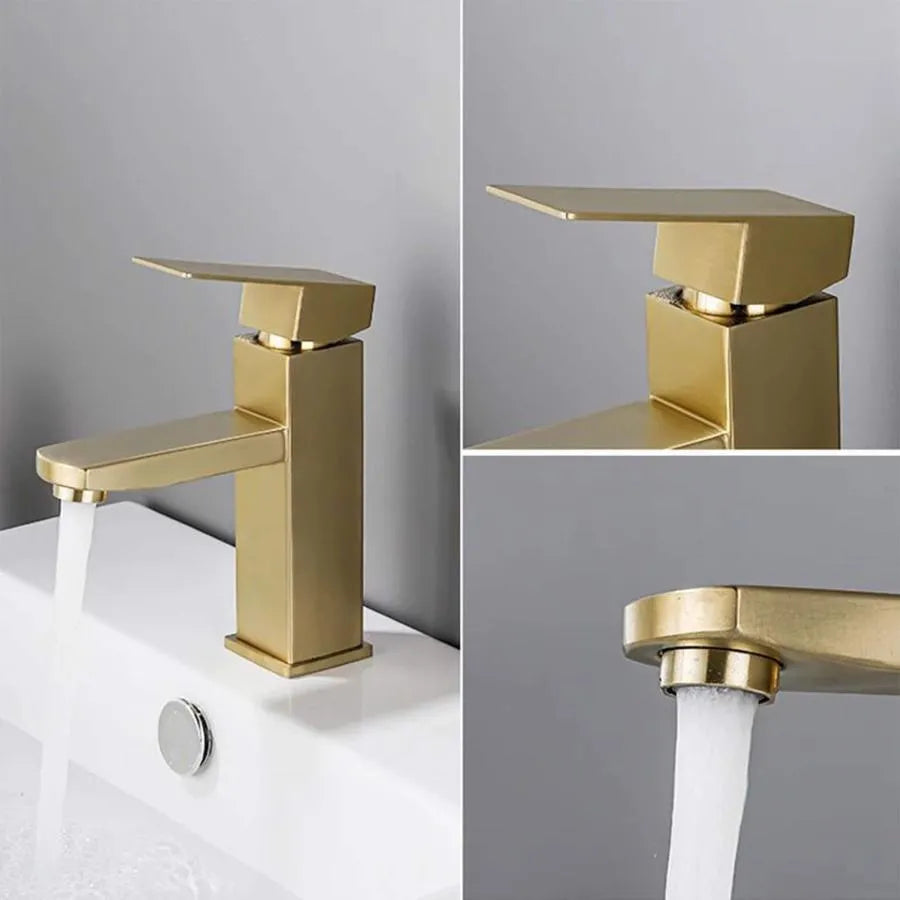 Χρυσό ανοξείδωτο ατσάλι Sink Faucet ZY1007 Bathroom Faucets Προεπιλεγμένος τίτλος Alessandro Design