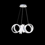 Κρεμαστός πολυέλαιος LED με τηλεχειριστήριο INFINITY TWIST 180W, Κυματιστό, Κρύο/Ζεστό/Ουδέτερο φως, Ρυθμιζόμενο, Λευκό, Ρυθμιζόμενο ύψος Μοντέρνοι Πολυέλαιοι Προεπιλεγμένος τίτλος Alessandro Design