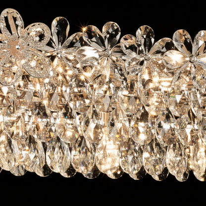 Crystal Chandelier Regalis 11x E14, Διάμετρος 85cm, Γυαλιστερό Χρυσό, Ρυθμιζόμενο Ύψος, Μέταλλο και Κρύσταλλο