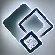 Πολυέλαιος LED NYXORA 51W, 3 Τετράγωνα, Κρύο/Ζεστό/Ουδέτερο φως, Λευκοί πολυέλαιοι LED Προεπιλεγμένος τίτλος Alessandro Design