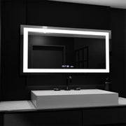 Ορθογώνιος καθρέφτης LED, 160x80 cm, Verite MotionGlow Marcello, Σύστημα αποθάμβωσης, Ρολόι & Θερμόμετρο, Dimable Mirrors Marcello Προεπιλεγμένος τίτλος Alessandro Design