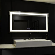 Ορθογώνιος καθρέφτης LED, 160x80 cm, Verite MotionGlow Marcello, Σύστημα αποθάμβωσης, Ρολόι & Θερμόμετρο, Dimable Mirrors Marcello Προεπιλεγμένος τίτλος Alessandro Design