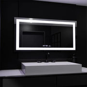 Ορθογώνιος καθρέφτης LED, 160x80 cm, Verite MotionGlow Marcello, Σύστημα αποθάμβωσης, Ρολόι & Θερμόμετρο, Dimable Mirrors Marcello Προεπιλεγμένος τίτλος Alessandro Design