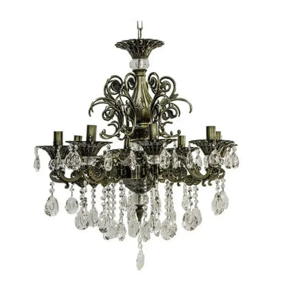Crystal Chandelier SANSSOUCI Magno, 8xE14, Diameter 65cm, Antique Brass Classic Chandeliers Προεπιλεγμένος τίτλος Alessandro Design