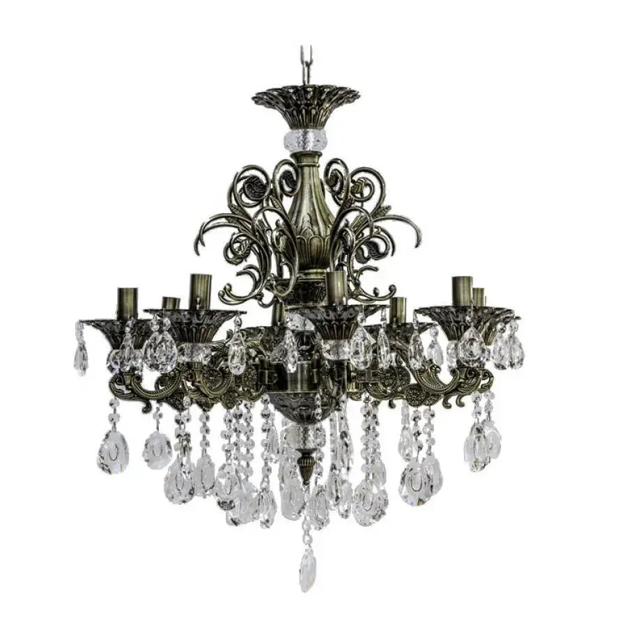 Crystal Chandelier SANSSOUCI Magno, 8xE14, Diameter 65cm, Antique Brass Classic Chandeliers Προεπιλεγμένος τίτλος Alessandro Design