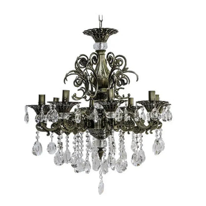 Crystal Chandelier SANSSOUCI Magno, 8xE14, Diameter 65cm, Antique Brass Classic Chandeliers Προεπιλεγμένος τίτλος Alessandro Design