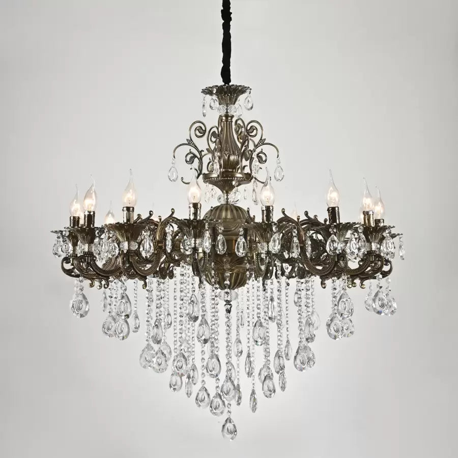 Christopher Chandelier 16x E14 Antique Bronze Classic Chandeliers Προεπιλεγμένος τίτλος Alessandro Design