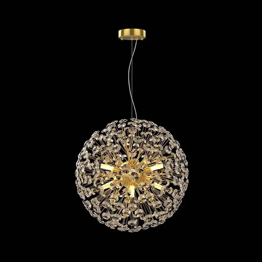 MINUET Crystal Chandelier 9x G9, Διάμετρος 50cm, Γυαλιστερό Χρυσό, Ρυθμιζόμενο ύψος Μοντέρνοι Πολυέλαιοι Προεπιλεγμένος τίτλος Alessandro Design