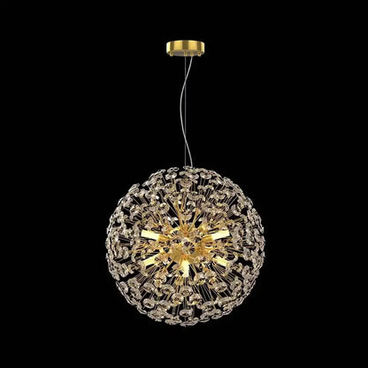 MINUET Crystal Chandelier 9x G9, Διάμετρος 50cm, Γυαλιστερό Χρυσό, Ρυθμιζόμενο ύψος Μοντέρνοι Πολυέλαιοι Προεπιλεγμένος τίτλος Alessandro Design