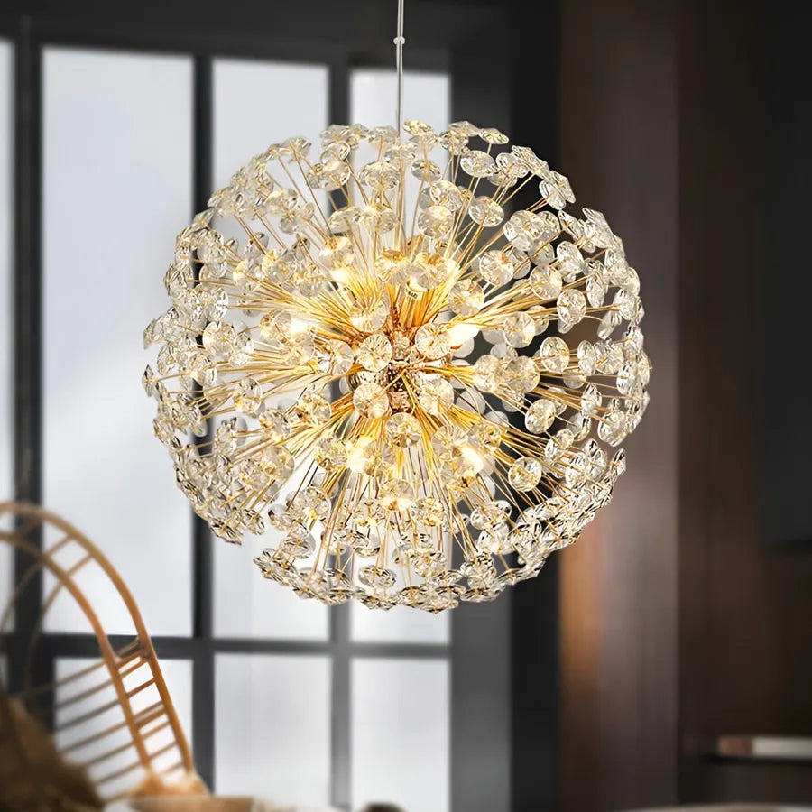 MINUET Crystal Chandelier 9x G9, Διάμετρος 50cm, Γυαλιστερό Χρυσό, Ρυθμιζόμενο ύψος Μοντέρνοι Πολυέλαιοι Προεπιλεγμένος τίτλος Alessandro Design