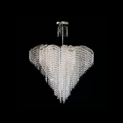 Adan Crystal Chandelier, 8xE27, Silver, Metal and Crystal Classic Chandeliers Προεπιλεγμένος τίτλος Alessandro Design