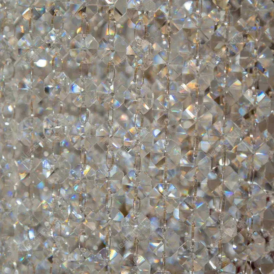 Adan Crystal Chandelier, 8xE27, Silver, Metal and Crystal Classic Chandeliers Προεπιλεγμένος τίτλος Alessandro Design
