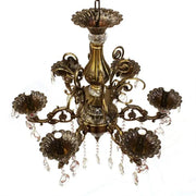 Crystal Chandelier SANSSOUCI Magno, 6xE14, Diameter 62cm, Antique Brass Classic Chandeliers Προεπιλεγμένος τίτλος Alessandro Design
