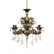 Crystal Chandelier SANSSOUCI Magno, 6xE14, Diameter 62cm, Antique Brass Classic Chandeliers Προεπιλεγμένος τίτλος Alessandro Design