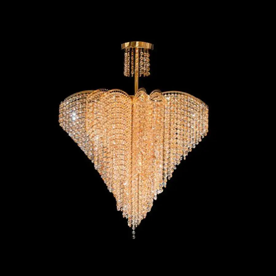 Crystal Candelabra Ander, 5xE14, Διάμετρος 50 cm, Gold, Metal and Crystal Crystal Candelabra Προεπιλεγμένος τίτλος Alessandro Design