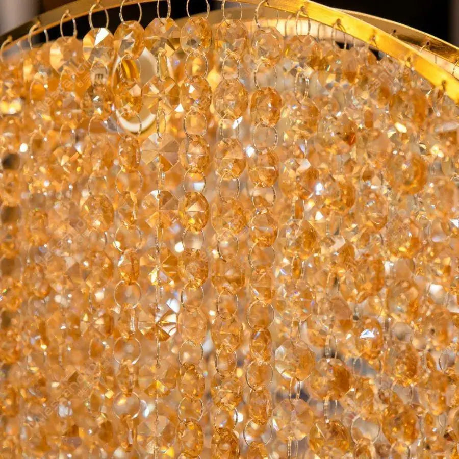 Crystal Candelabra Ander, 5xE14, Διάμετρος 50 cm, Gold, Metal and Crystal Crystal Candelabra Προεπιλεγμένος τίτλος Alessandro Design