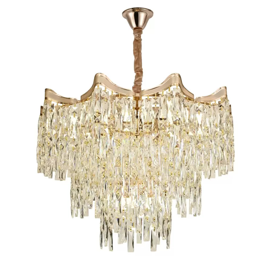 Bennett Cristal Candelabra 10x E27 Gold Cristal Candelabra Προεπιλεγμένος τίτλος Alessandro Design
