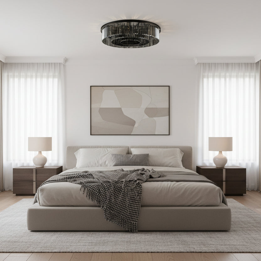 Crystal Chandelier Brady Ø40 cm, 6xE14, Grey Crystal Chandeliers Προεπιλεγμένος τίτλος Alessandro Design