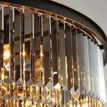 Crystal Chandelier Brady Ø40 cm, 6xE14, Grey Crystal Chandeliers Προεπιλεγμένος τίτλος Alessandro Design