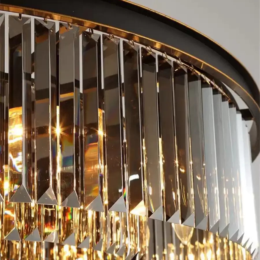 Crystal Chandelier Brady Ø40 cm, 6xE14, Grey Crystal Chandeliers Προεπιλεγμένος τίτλος Alessandro Design