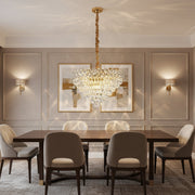Crystal Chandelier WINDSOR Supremo 10xE14, Διάμετρος 80cm, Γυαλιστερό χρυσό, Ρυθμιζόμενο ύψος Crystal Chandeliers Προεπιλεγμένος τίτλος Alessandro Design