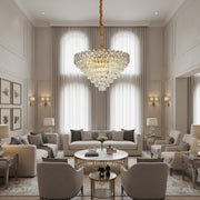 Crystal Chandelier WINDSOR Supremo 10xE14, Διάμετρος 80cm, Γυαλιστερό χρυσό, Ρυθμιζόμενο ύψος Crystal Chandeliers Προεπιλεγμένος τίτλος Alessandro Design
