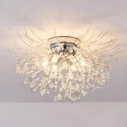 Crystal Chandelier RONDO Vivace, 5x G9, διάμετρος 40cm, Shiny Silver Modern Chandeliers Προεπιλεγμένος τίτλος Alessandro Design