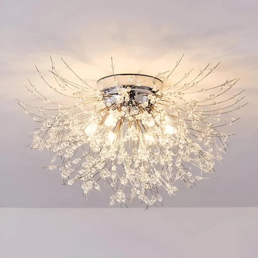 Crystal Chandelier RONDO Vivace, 5x G9, διάμετρος 40cm, Shiny Silver Modern Chandeliers Προεπιλεγμένος τίτλος Alessandro Design